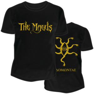 THE MAGUS – ΒΥΣΣΟΔΟΜΩΝΤΑΣ (Vissodomontas) – T-shirt with Gold artwork