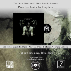 Paradise Lost – In Requiem – Luxurious Triple Gatefold Vinyl (Marbled White/Black – Limited to 500 copies)