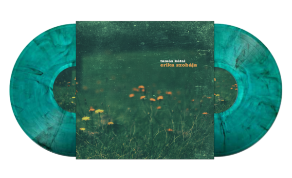 Tamás Kátai - Erika Szobája - Double Transparent Marbled Turquoise & Black LP in Gatefold (Limited to 250 copies)