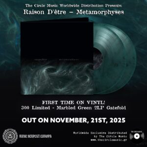 raison d’être – Metamorphyses – Limited Double Marbled Green Vinyl in Gatefold (300 copies – Numbered Edition)